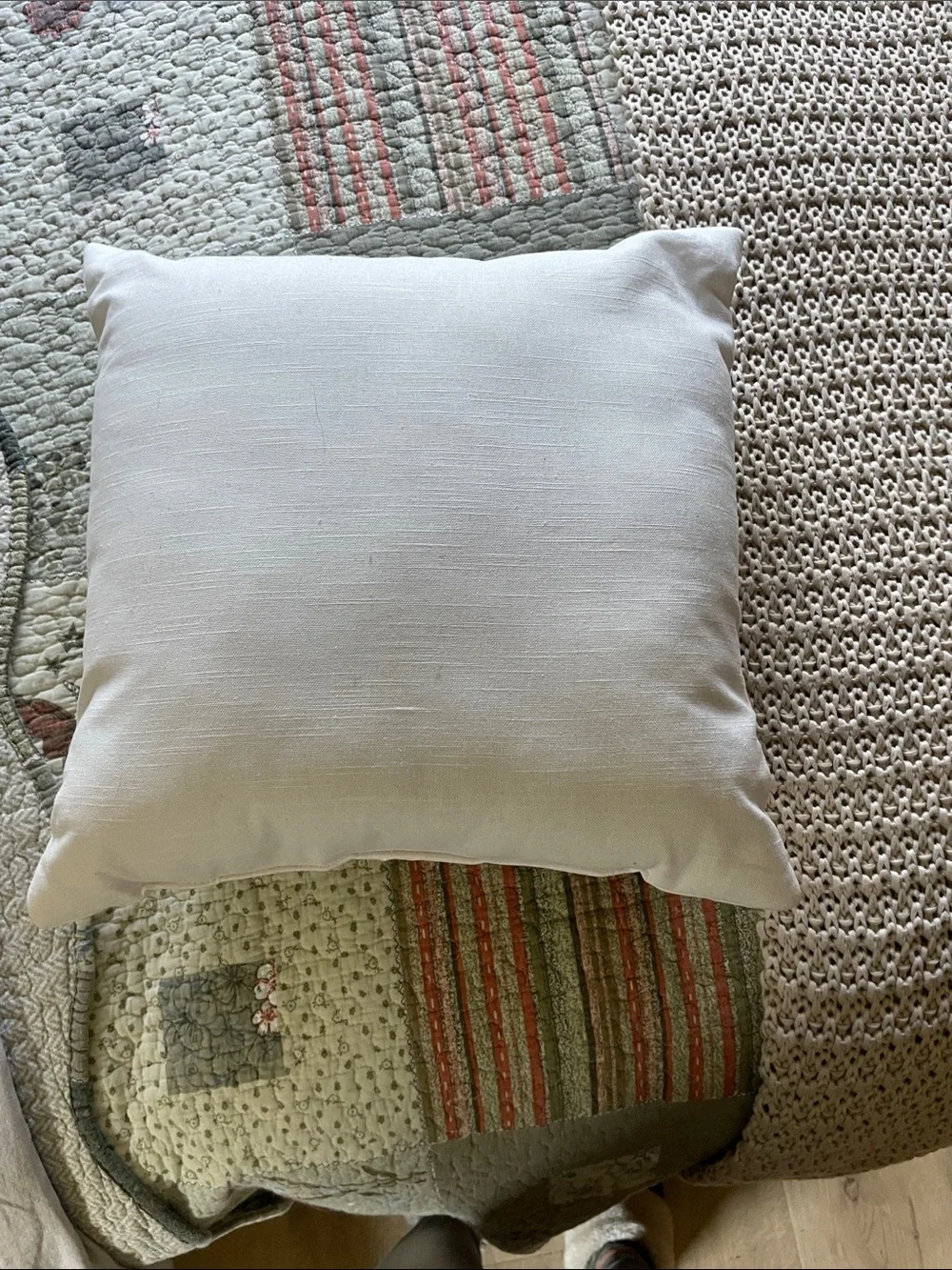 Mushroom Throw Pillow Off-white background 14” square Target